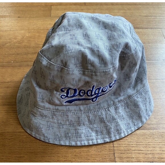Los Angeles Dodgers Security Benefit Sga Reversible Logo Team Fan Bucket Hat Cap - Picture 1 of 7